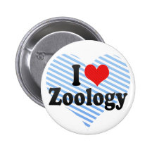 I Love Zoology Pinback Buttons