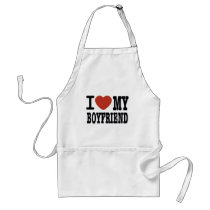 I LOVEMY BOYFRIEND APRON