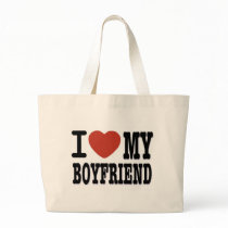I LOVEMY BOYFRIEND CANVAS BAG