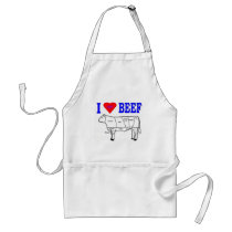 I LUV BEEF APRONS