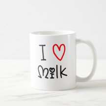 I Luv Milk コーヒーマグ