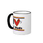 I luv my 2 dads mug