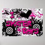I Luv Skater Boys Poster posters