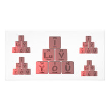I LuV VOUS Photocarte Customisée