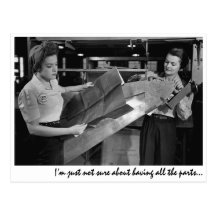 "I’m just not sure about having all the parts..." Postcard