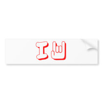 I \m/ Rock - Emo, Rocker, Alternative, Music Bumper Stickers
