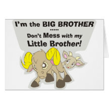 I’m the Big Brother, Don’t Mess my Little Brother Greeting Card