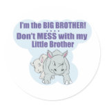 I’m the Big Brother, Don’t Mess my Little Brother Stickers