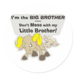 I’m the Big Brother, Don’t Mess my Little Brother Stickers