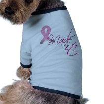 I Made It Breast Cancer Pet Shirt