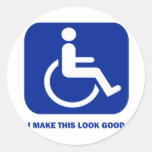 I make this look good round stickers