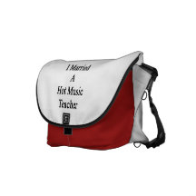 I Married A Hot Music Teacher Courier Bags