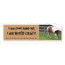 I may look sane, but I AM HORSE CRAZY! Bumper Stickers