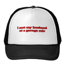 I Met My Husband At A Garage Sale T Mesh Hats
