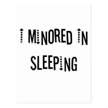 I Minored In Sleeping Post Cards