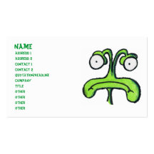 I MISS MY PLANET  ALIEN profile card Business Card