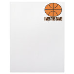 I Miss This Game letterhead