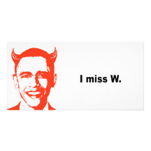 I miss W Personalized Photo Card