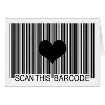 I MISS YOU BARCODE GREETING CARDS