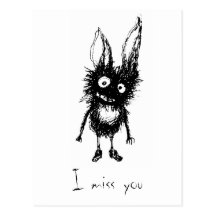 I Miss You Post Card