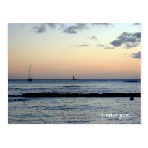 i miss you ... post card