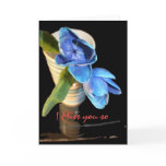 I miss you so greeting card