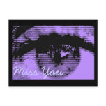 I Miss You Supercool PopArT Postcard