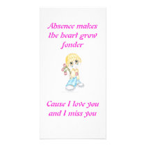 I miss your love picture card