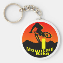 I Mountain Bike Key Chain