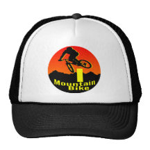 I Mountain Bike Trucker Hats