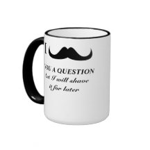 I moustache you a question  mug