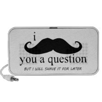 I Moustache You A Question Mini Speaker