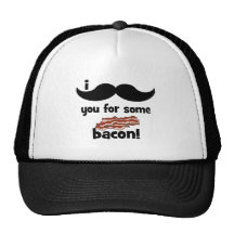 I moustache you for some bacon mesh hats