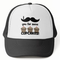 I moustache you for some cupcakes hat