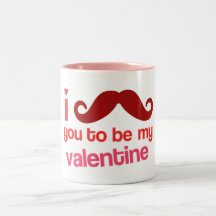 i moustache you to be my valentine mug