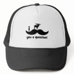 I mustache you a question moose trucker hat