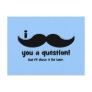 I mustache you a question postcard
