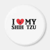 I ♥ My Shih Tzu Fridge Magnet