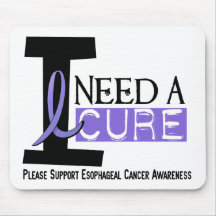 I NEED A CURE 1 ESOPHAGEAL CANCER T-Shirts Mouse Pad