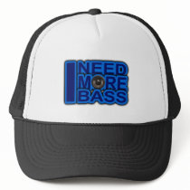 I NEED MORE BASS blue Dubstep-dnb-Club-Djay Hat
