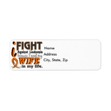 I Need My Wife Leukaemia Return Address Label
