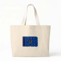 I NEED RE BASS blue Dubstep-dnb-Club-Djay Canvas Bags