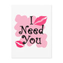 I need you postcards
