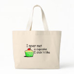 I Never Met A Cupcake I Didn't Like Canvas Bag