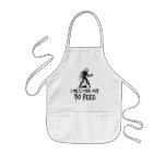 I Only Come Out To Feed Retro Zombie Apron