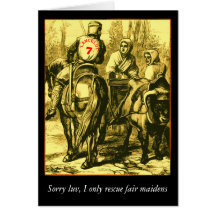 I only rescue fair maidens cards