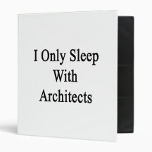 I Only Sleep With Architects Vinyl Binder