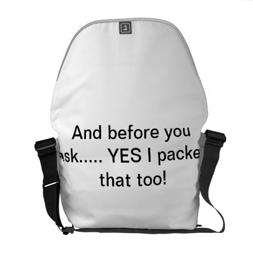 I packed it commuter bags