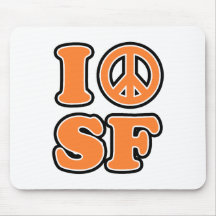 I Peace San Fransisco Mousepads