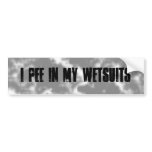 I pee in my wetsuits
